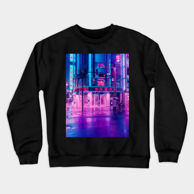 Neon Nostalgia Crewneck Sweatshirt by HimanshiShah